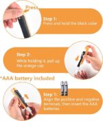 ⁦قلم تست كهربائي مزود خاصية التنبيه الصوتي مع ضوء يعمل بالحجارة⁩ - الصورة ⁦6⁩