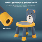 ⁦كرسي أطفال شكل دبدوب قابل للفصل مع قاعدة مانعة للانزلاق ومسند ظهر مرتفع⁩ - الصورة ⁦4⁩