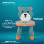 ⁦كرسي أطفال شكل دبدوب قابل للفصل مع قاعدة مانعة للانزلاق ومسند ظهر مرتفع⁩ - الصورة ⁦6⁩