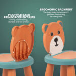 ⁦كرسي أطفال شكل دبدوب قابل للفصل مع قاعدة مانعة للانزلاق ومسند ظهر مرتفع⁩ - الصورة ⁦7⁩