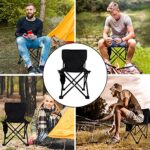 ⁦كرسي رحلات وتخييم قابل للطي مع مسند ضهر و جيب جانبي لحمل الموبايل⁩ - الصورة ⁦5⁩