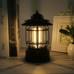 ⁦كشاف محمول مع مفتاح تعتيم دوار  يعمل بالشحن بيو اس بي⁩ - الصورة ⁦2⁩