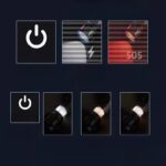 ⁦كشاف يدوي مزود بشاشة رقمية ب 4 اضاءات مختلفة قابل التعديل بخاصية الزوم⁩ - الصورة ⁦5⁩