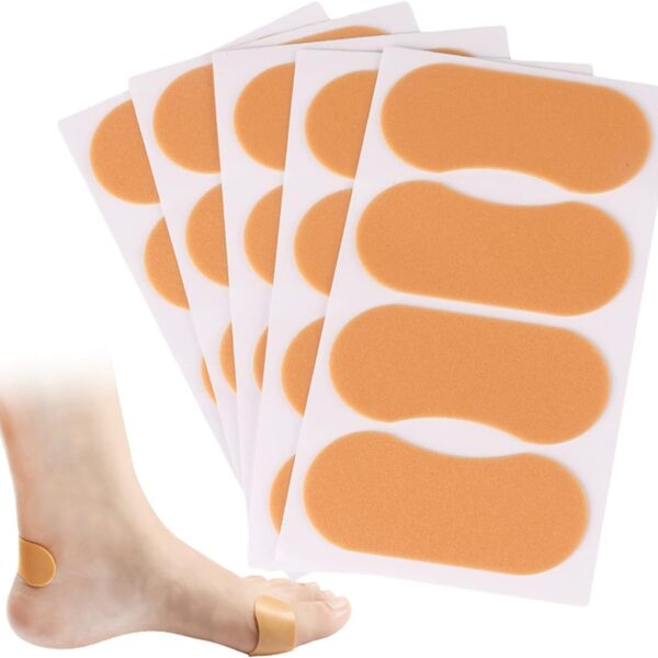 لاصقات فوم للقدم لحماية الجلد من الاحتكاك والجروح- 4 قطع
