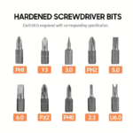 ⁦مفك براغي محمول 10 في 1 برأس قابلة للتعديل بزوايا 180 درجة⁩ - الصورة ⁦6⁩