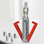 مفك براغي مغناطيسية 14 في 1 برأس قابلة للدوران بزوايا 180 درجة