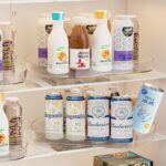 منظم اكليريك دوار  360 بقاعدة ثابتة لتنظيم ادوات المطبخ والتلاجة