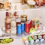 ⁦منظم اكليريك دوار  360 بقاعدة ثابتة لتنظيم ادوات المطبخ والتلاجة⁩ - الصورة ⁦2⁩