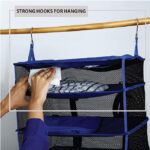 ⁦منظم دولاب 4 دور لترتيب الملابس مزود ب2 هوك لسهولة التعليق⁩ - الصورة ⁦5⁩