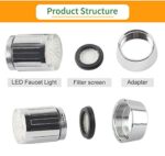 ⁦وصلة حنفية ليد ب 3 الوان مختلفة متغيرة علي حسب درجة حرارة المياة⁩ - الصورة ⁦5⁩