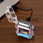 ⁦ولاعة بلازما كهربائية بدون لهب بكشاف ب 3 درجات إضاءة مختلفة مقاومة للماء قابلة لاعادة الشحن بمنفذ يو اس بي⁩ - الصورة ⁦10⁩