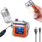 ⁦ولاعة بلازما كهربائية بدون لهب بكشاف ب 3 درجات إضاءة مختلفة مقاومة للماء قابلة لاعادة الشحن بمنفذ يو اس بي⁩ - الصورة ⁦4⁩