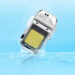 ⁦ولاعة كهربائية مقاومة للماء بكشاف ب 3 درجات إضاءة مختلفة لرحلات البحر والتخييم قابلة لإعادة الشحن⁩ - الصورة ⁦7⁩