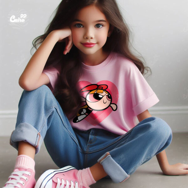 Tiny Hero Blossom تيشيرت اطفال قطن باللون البينك