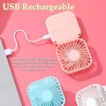 ⁦USB مروحة مكتب ميني قابلة للطي ب 3 سرعات تهوية بشحن⁩ - الصورة ⁦3⁩