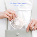 ⁦USB مروحة مكتب ميني قابلة للطي ب 3 سرعات تهوية بشحن⁩ - الصورة ⁦5⁩