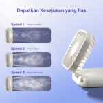 ⁦USB مروحة مكتب ميني قابلة للطي ب 3 سرعات تهوية بشحن⁩ - الصورة ⁦8⁩