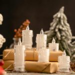 ⁦اباجورة مضيئة ديكور علي شكل شمعة من الاكليريك⁩ - الصورة ⁦4⁩