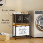 ⁦استاند غسيل 2 دور مقسم الي 3 باسكت لحمل وتخزين الملابس⁩ - الصورة ⁦3⁩