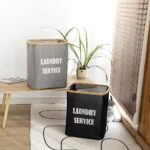 ⁦باسكت غسيل ووتر بروف قابل للطي بغطاء ويد من الجانبين لسهولة الحمل⁩ - الصورة ⁦2⁩