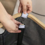 ⁦باسكت غسيل ووتر بروف قابل للطي بغطاء ويد من الجانبين لسهولة الحمل⁩ - الصورة ⁦4⁩