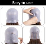 ⁦بونيه صبغة سيليكون مثقوب بفتحات لتوزيع اللون بدقة مع ابره للسحب⁩ - الصورة ⁦9⁩