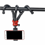 ⁦ترايبود بحامل ثلاثي مرن بتصميم اخطبوطي برأس كروية تدور 360 درجة مع مايك وإضاءة للتصوير⁩ - الصورة ⁦2⁩