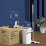 جردل موب لتنظيف وتجفيف الأرضيات مع مساحة دوارة 360 درجة بتصميم داخلي مزدوج