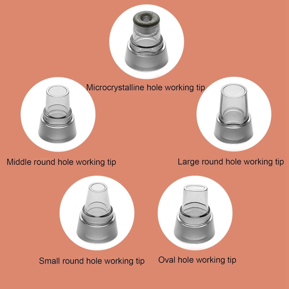 ⁦جهاز شفط وازالة الرؤوس السوداء ب5 رؤوس مختلفة - قابل للشحن⁩ - الصورة ⁦10⁩