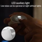 ⁦جهاز كهربائي ليد لقص الاظافر بالبرد مع 3 سرعات قص - قابل للشحن⁩ - الصورة ⁦2⁩