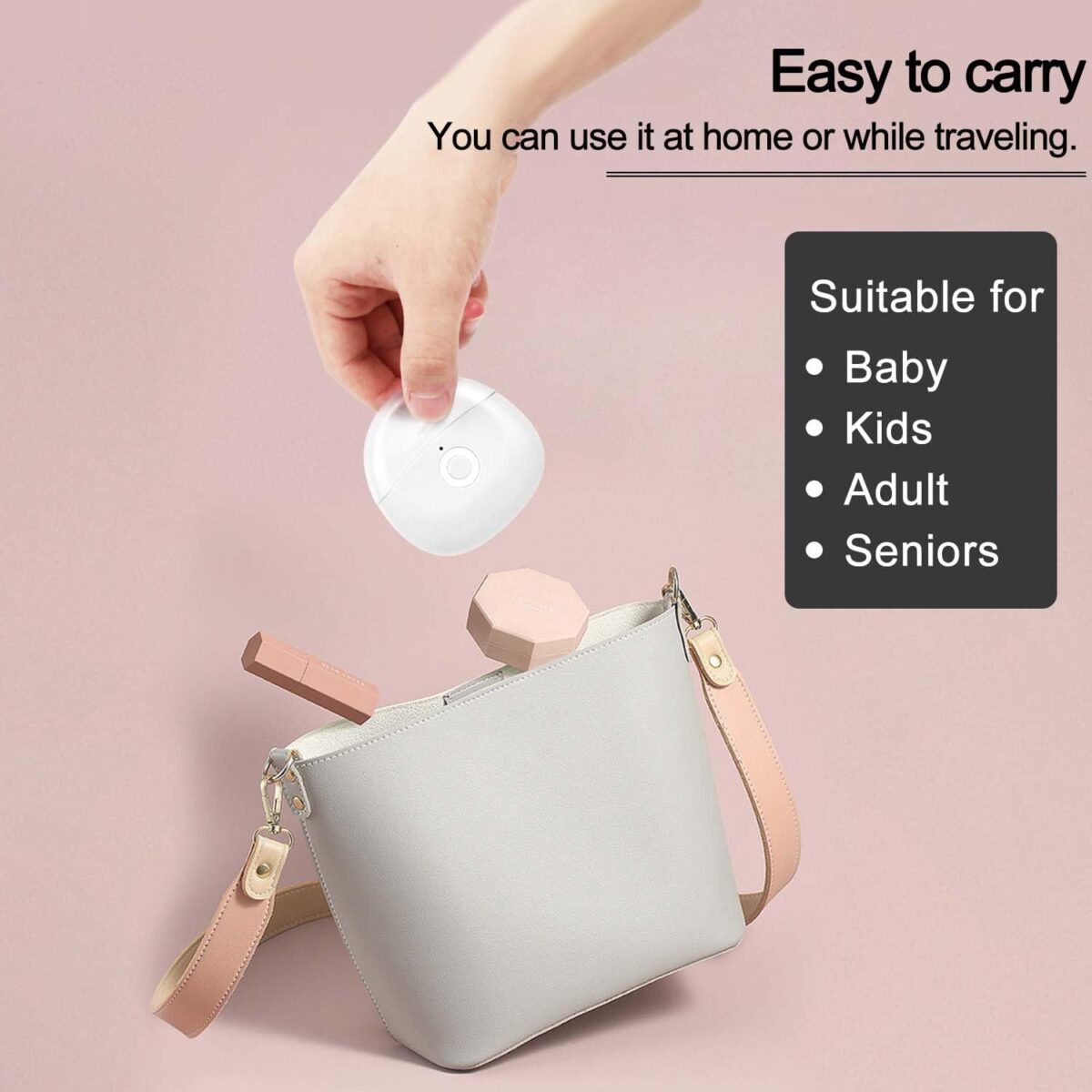 ⁦جهاز كهربائي ليد لقص الاظافر بالبرد مع 3 سرعات قص - قابل للشحن⁩ - الصورة ⁦3⁩