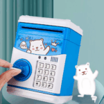 ⁦حصالة الكترونية للاطفال شكل خزنة برقم سري وسحب تلقائي للاموال⁩ - الصورة ⁦4⁩