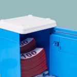 ⁦حصالة الكترونية للاطفال شكل خزنة برقم سري وسحب تلقائي للاموال⁩ - الصورة ⁦6⁩