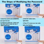 ⁦حصالة الكترونية للاطفال شكل خزنة برقم سري وسحب تلقائي للاموال⁩ - الصورة ⁦7⁩