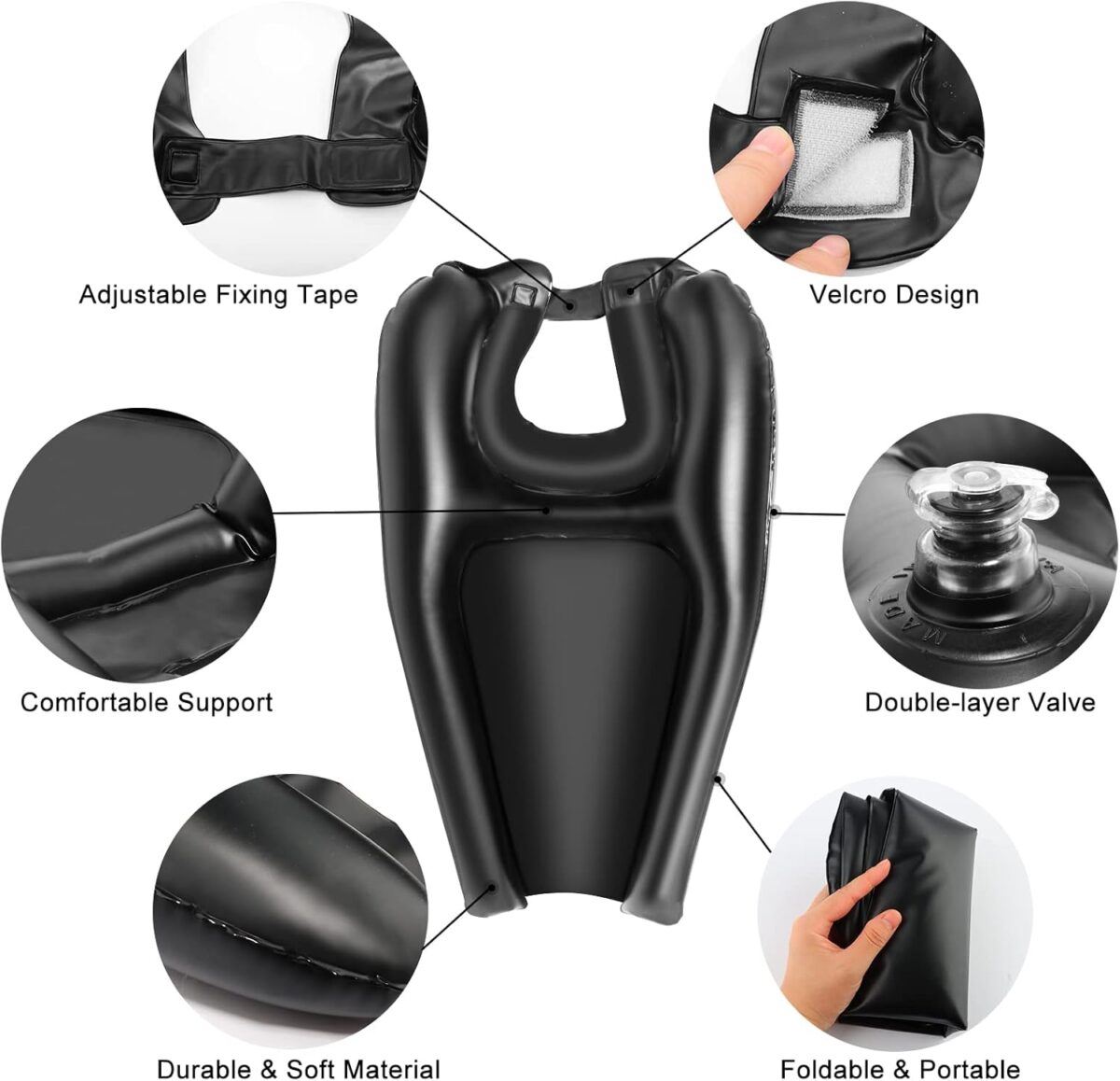 ⁦حوض غسيل شعر متنقل قابل للنفخ خامة وتربروف⁩ - الصورة ⁦6⁩