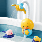 ⁦دش استحمام للأطفال بشكل بطة مجسمة بنظامين رش للمياه⁩ - الصورة ⁦2⁩