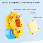 ⁦دش استحمام للأطفال بشكل بطة مجسمة بنظامين رش للمياه⁩ - الصورة ⁦5⁩