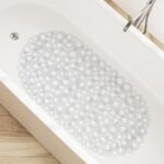 ⁦دواسة بانيو مانعة للانزلاق بيضاوية الشكل  _ مقاس 35×65سم⁩ - الصورة ⁦4⁩