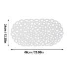⁦دواسة بانيو مانعة للانزلاق بيضاوية الشكل  _ مقاس 35×65سم⁩ - الصورة ⁦10⁩