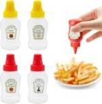 ⁦زجاجة ميني 2 قطعة للكاتشب والمايونيز بغطاء ضاغط محكم الغلق⁩ - الصورة ⁦3⁩