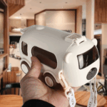 ⁦زمزمية بشاليموه شكل باص مجسم مع حزام كروس للمدرسة والنادي -500 مللي⁩ - الصورة ⁦8⁩