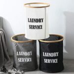 ⁦سلة غسيل قماش وتربروف بغطاء علوي ويدين من الجنب  لسهولة الحمل⁩ - الصورة ⁦5⁩