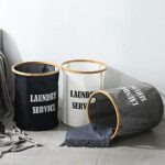 ⁦سلة غسيل قماش وتربروف بغطاء علوي ويدين من الجنب  لسهولة الحمل⁩ - الصورة ⁦8⁩