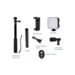 ⁦سيلفي ستيك وترايبود باضاءة وميكروفون مع ريموت للتحكم والتصوير عن بعد⁩ - الصورة ⁦4⁩