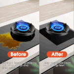 ⁦طقم بديل فويل لعيون البوتاجاز 5 قطع وتربروف مضاد للأشتعال للحفاظ علي نظافة البوتجاز⁩ - الصورة ⁦5⁩