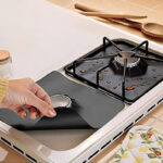 طقم بديل فويل لعيون البوتاجاز 5 قطع وتربروف مضاد للأشتعال للحفاظ علي نظافة البوتجاز