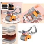 ⁦عجلة رياضية بمسند يد لممارسة تمارين الضغط والبطن مع مؤقت ووسادة لحماية الركبة⁩ - الصورة ⁦5⁩