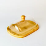 ⁦علبة زبدة خشب بغطاء اكليريك لحفظ وتقديم الزبدة علي السفرة⁩ - الصورة ⁦3⁩