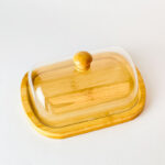 ⁦علبة زبدة خشب بغطاء اكليريك لحفظ وتقديم الزبدة علي السفرة⁩ - الصورة ⁦4⁩