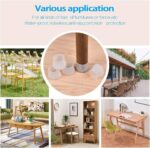 ⁦غطاء سيليكون لحماية ارجل الكراسي والاثاث من الخدوش والازعاج 12 قطعة⁩ - الصورة ⁦7⁩